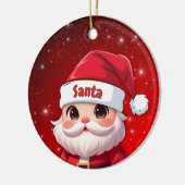 Santa 🎅🎄 keramik ornament (Links)