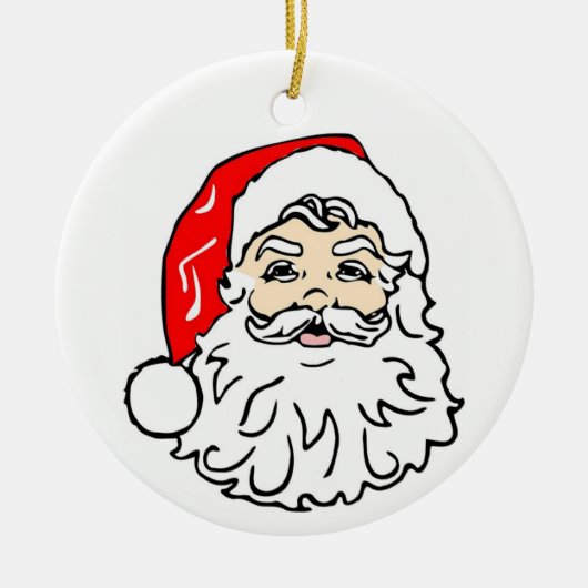 Santa Keramik Ornament (Vorne)