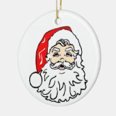 Santa Keramik Ornament (Links)