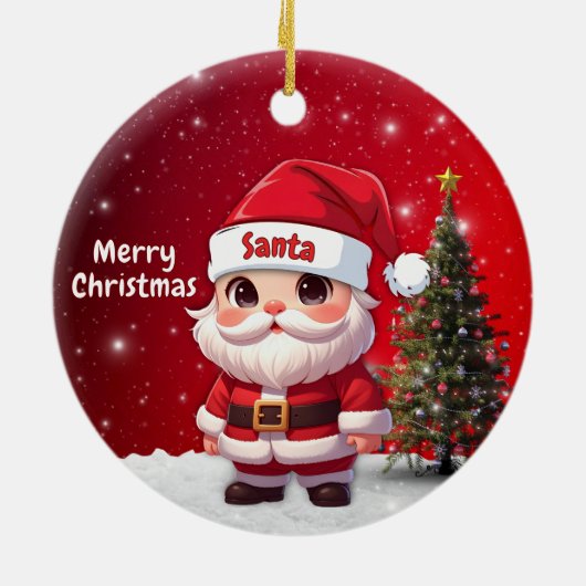 Santa 🎅🎄 keramik ornament (Hinten)