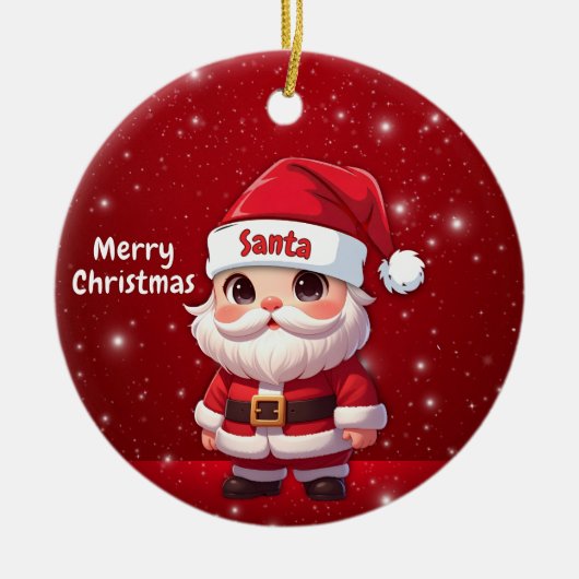 Santa 🎅🎄 keramik ornament (Vorne)