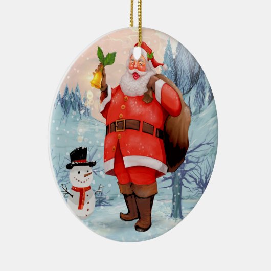 Santa Keramik Ornament (Rechts)