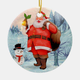 Santa Keramik Ornament