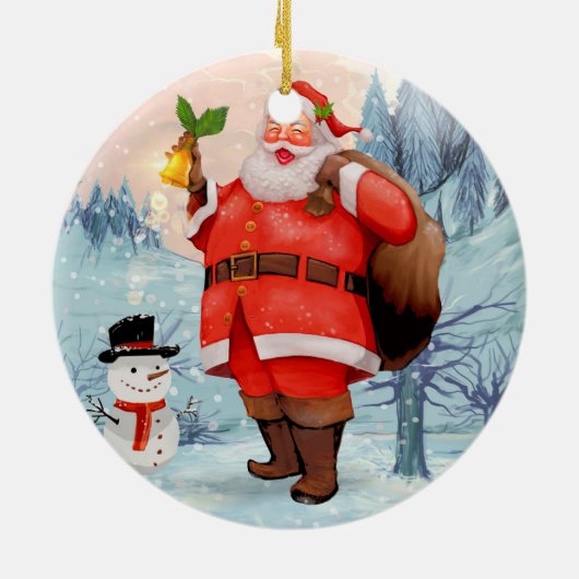 Santa Keramik Ornament (Hinten)