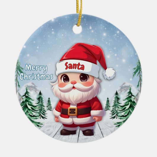 Santa 🎅🎄 keramik ornament (Vorne)