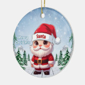 Santa 🎅🎄 keramik ornament (Links)