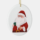 Santa Keramik Ornament (Rechts)