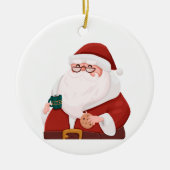 Santa Keramik Ornament (Vorne)