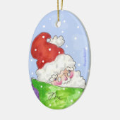Santa Keramikornament (Links)