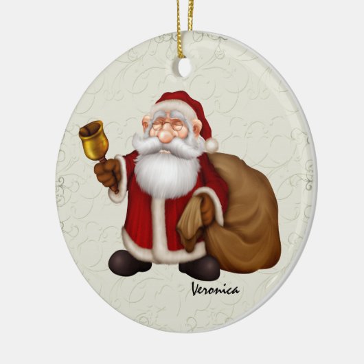 Santa Keramikornament (Links)