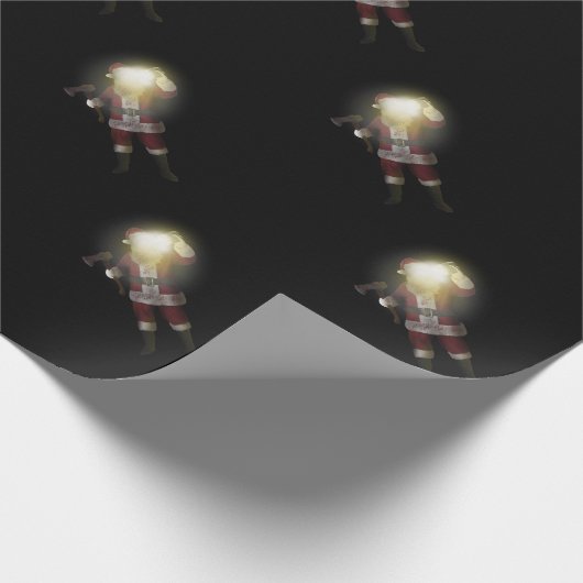 Santa Killer Geschenkpapier (Ecke)