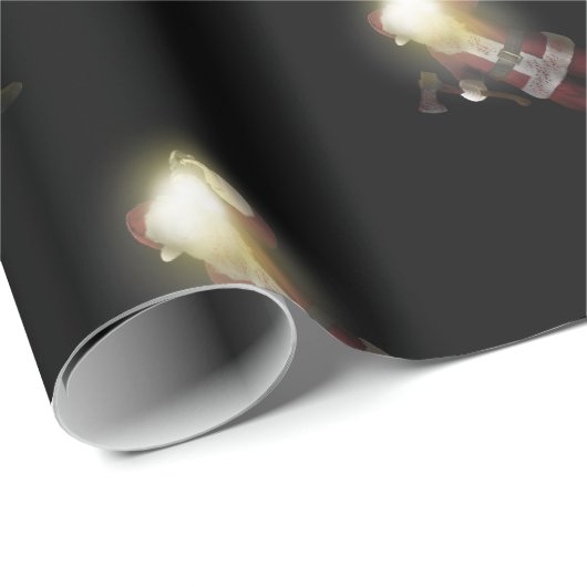 Santa Killer Geschenkpapier (Rolleneckpunkt)