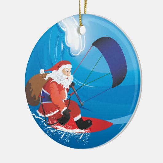 Santa Kitesurf Ornament (Links)