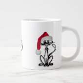Santa Kitty Cat Jumbo-Tasse (Rechts)