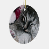 Santa Kitty Cat Ornament (Rechts)