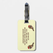 Santa Kitty Gepäckanhänger (Rückseite vertikal)