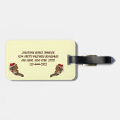 Santa Kitty Gepäckanhänger (Rückseite horizontal)