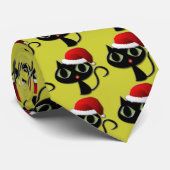 Santa Kitty Krawatte (Gerollt)