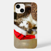 Santa Kitty Painterly Case-Mate iPhone Hülle (Rückseite)