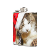 Santa Kitty Painterly Flachmann (Links)