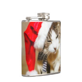 Santa Kitty Painterly Flachmann (Rechts)