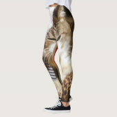 Santa Kitty Painterly Leggings (Links)