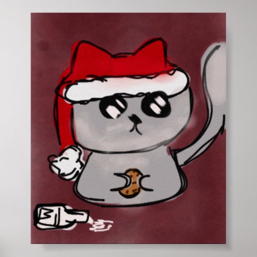 Santa Kitty Poster (Vorne)