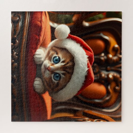 Santa Kitty Puzzle (Horizontal)