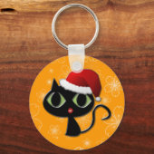 Santa Kitty Schlüsselanhänger (Vorderseite)