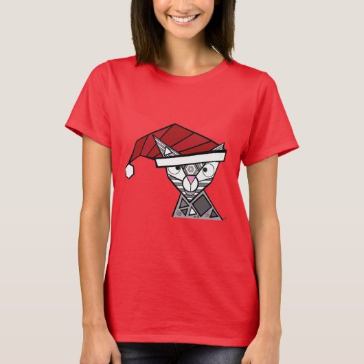 Santa Kitty T-Shirt (Vorderseite)