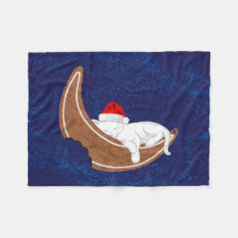 Santa Kitty und der Lebkuchenmond Fleecedecke
