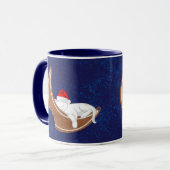 Santa Kitty und der Lebkuchenmond Tasse (Vorderseite Links)