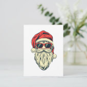 Santa-Klasse mit Brille Begleitkarte (Stehend Vorderseite)