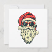 Santa-Klasse mit Brille Einladung (Vorderseite)