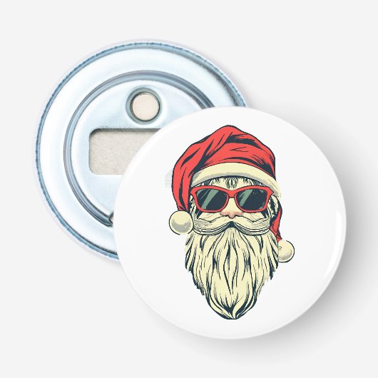Santa-Klasse mit Brille Flaschenöffner (Vorderseite)