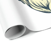 Santa-Klasse mit Brille Geschenkpapier (Rolleneckpunkt)