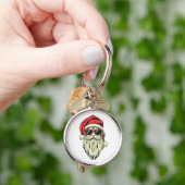 Santa-Klasse mit Brille Schlüsselanhänger (Hand)