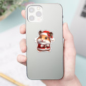 Santa-Klausel: Hamster, Aufkleber (Telefon)