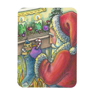 Santa Kleine Geschenk CHRISTMAS MAGNET