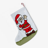 Santa Kleiner Weihnachtsstrumpf (Rückseite (Hängend))