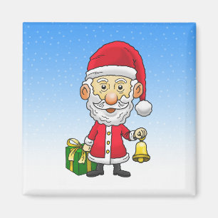 Santa klingelt die Glocken Magnet