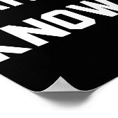 Santa Knows Funny Christmas Poster (Ecke)