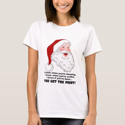 Santa Knows Shirt (Vorderseite)