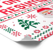 Santa Knows You Lied On Your Resume Funny Office C Poster (Ecke)