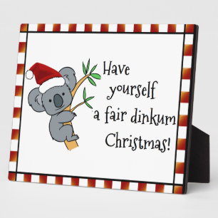 Santa Koala - Fair Dinkum Fotoplatte