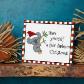 Santa Koala - Fair Dinkum Fotoplatte (Seite)