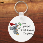 Santa Koala - Fair Dinkum Schlüsselanhänger (Vorderseite)
