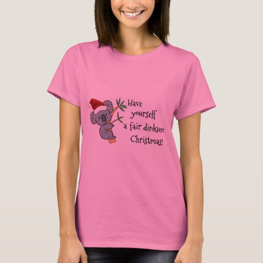 Santa Koala - Fair Dinkum T-Shirt (Vorderseite)