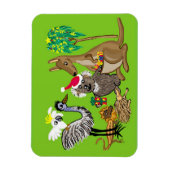 Santa koala Weihnachten in Australien Magnet (Vertikal)