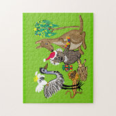 Santa Koala Weihnachtsgeschenke Puzzle (Vertikal)